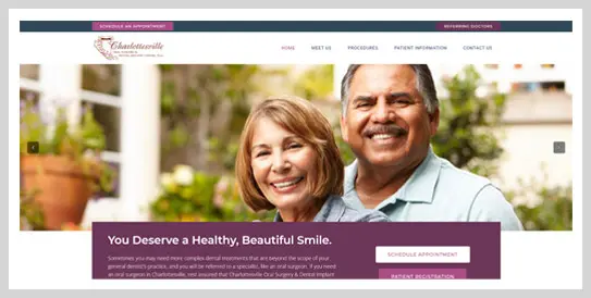 Charlottesville Oral Surgery screenshot