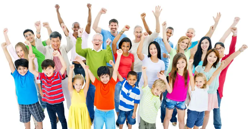Happy dental patients