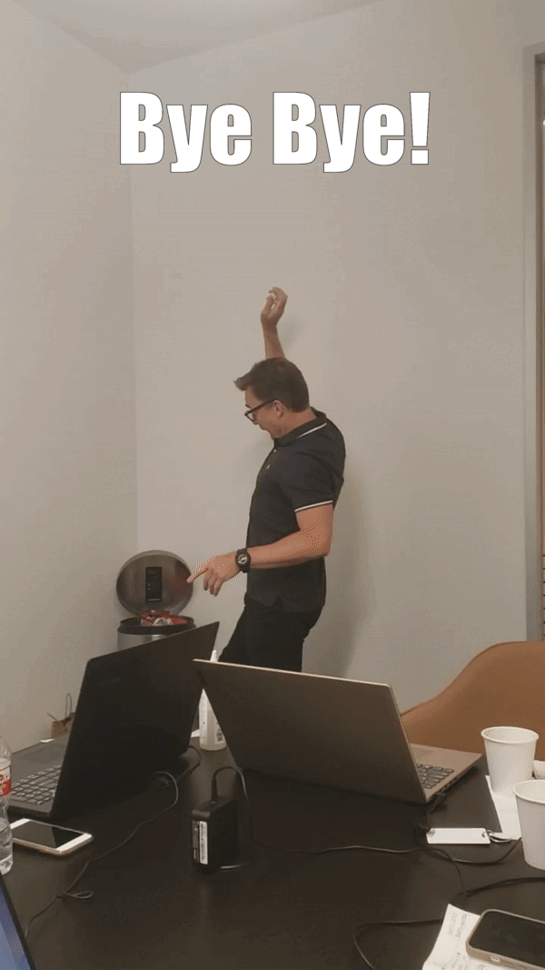 Ernie trashing a client